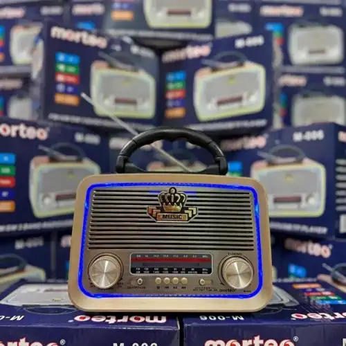Morteo Nostalji Bluetooth Radyo Usb Sd Mp3 Player M-006