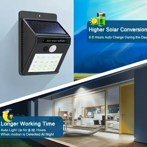 Solar Light Güneş Enerjili 20 Ledli Bahçe Aydınlatma