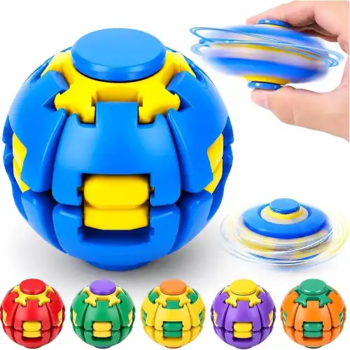 Spinner Ball Dönen Stres Topu El Egzersizi ve Rahatlatıcı Oyuncak