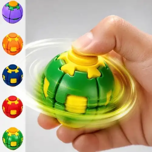 Spinner Ball Dönen Stres Topu El Egzersizi ve Rahatlatıcı Oyuncak