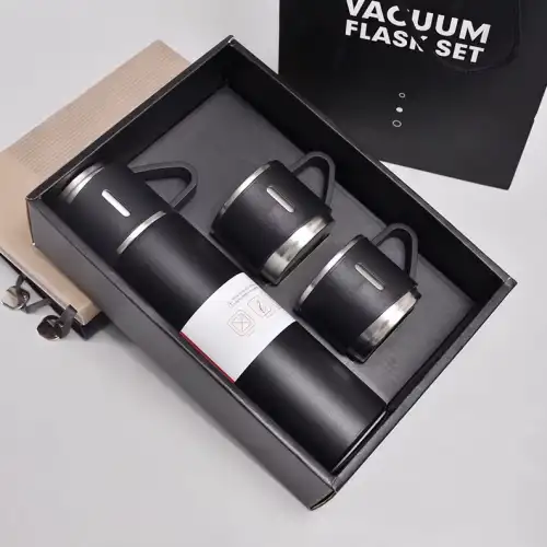 Üçlü Bardak Paslanmaz Çelik Termos Seti