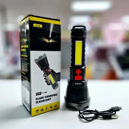 Usb Glare Charging Flashlight El Feneri Zj-05
