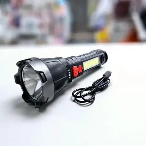 Usb Glare Charging Flashlight El Feneri Zj-05