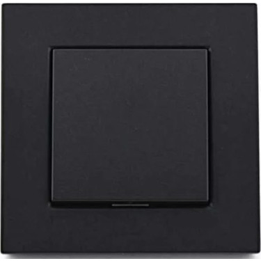 Egonex Atom ( Siyah ) Tekli Anahtar Priz*12x10