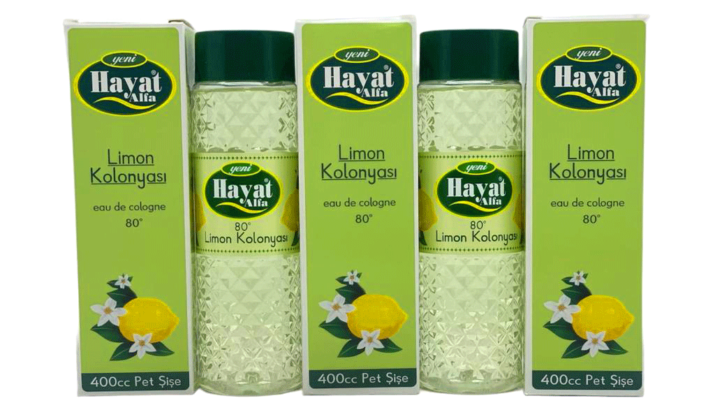 Egonex Hayat ( Kutulu ) ( 400cc ) ( Limon ) Kolonya*12x4