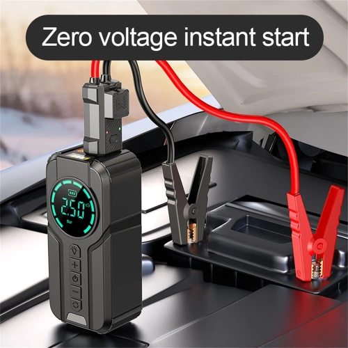 4in1 Lastik Şişirici Akü Takviyesi Powerbank Led Işık Oto Akü