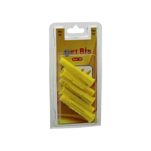 Egonex Elbis-58 ( 10mm ) ( Roket ) Dübel Sarı ( 12pcs )*12x24