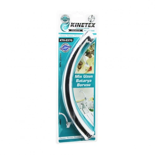 Egonex Kınetex Ktx-2370 ( Mix Uzun ) ( Evye ) Mutfak Batarya Borusu ( Süzgeçli Uç ) ( Krom Kaplama )*80