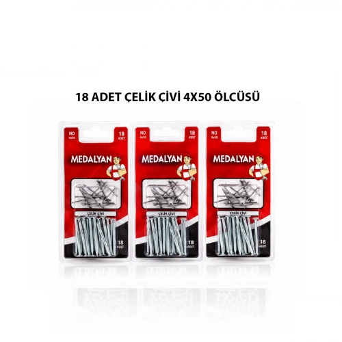 Egonex Medalyan Dl-20 ( 4x50 ) ( 18pcs ) ( Beton ) Çelik Çivi*12x12