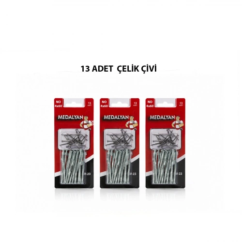 Egonex Medalyan Dl-23 ( 4x60 ) ( 13pcs ) ( Beton ) Çelik Çivi*12x12