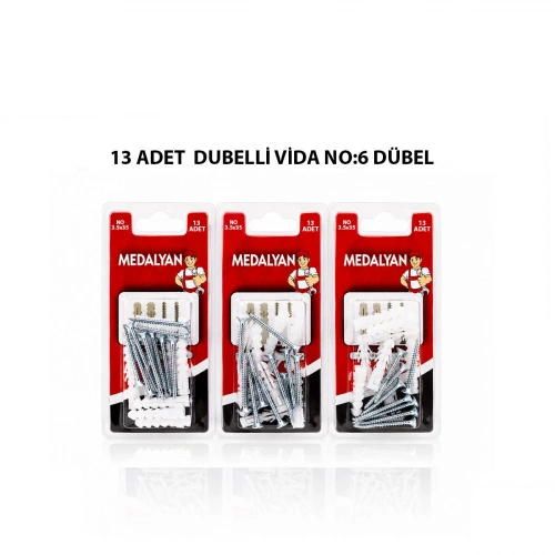 Egonex Medalyan Dl-32 ( 3.5x35 ) ( 13pcs ) Dübelli Vida*12x12