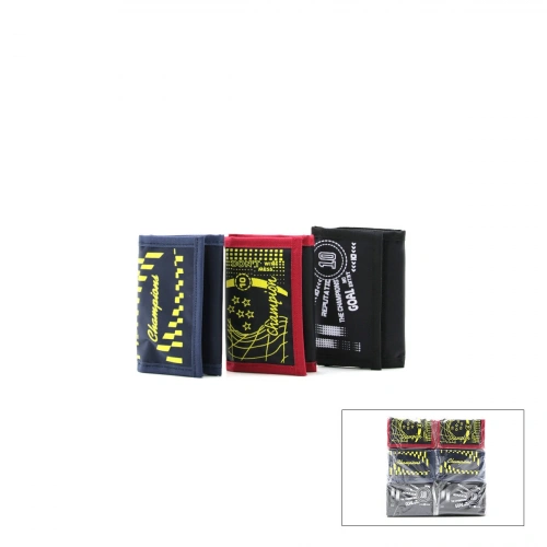 Egonex Mkm Man ( 02-90-28 ) Taraftar Kumaş Cüzdan Mix*12x50