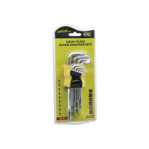 Egonex Şahin Tools Fuji Şht-072 Uzun Yıldız Alyan 9pcs*60