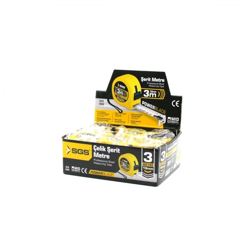 Egonex Sgs-2000 ( 3mt X 16mt ) ( Stoplu ) Şerit Metre *12x10