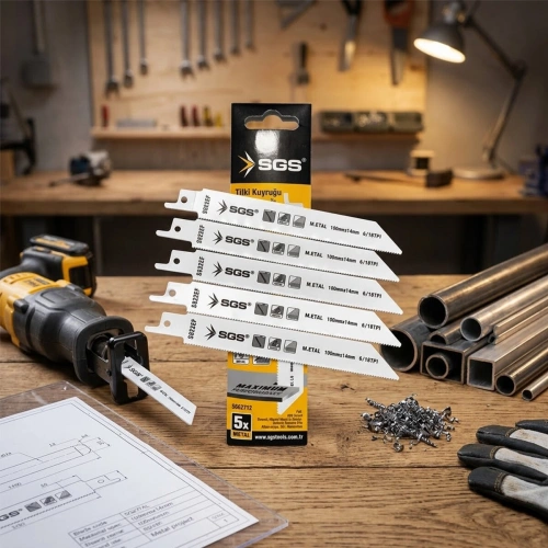 Egonex Sgs-2712 ( 5pcs ) Tilki Kuyruğu & Testere Bıçağı Metal ( 150mm/1.4mm )*100