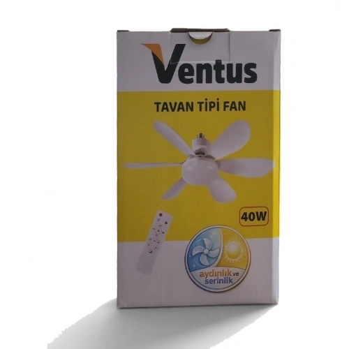 Tavan Tipi Vantilatör Led 6 Kanatlı