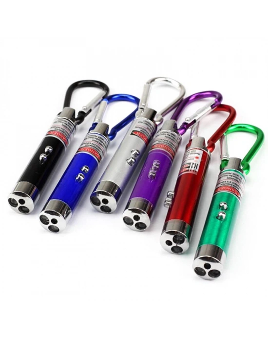 3 İn 1 Kedi Köpek Oyuncağı Lazer Pointer Işık
