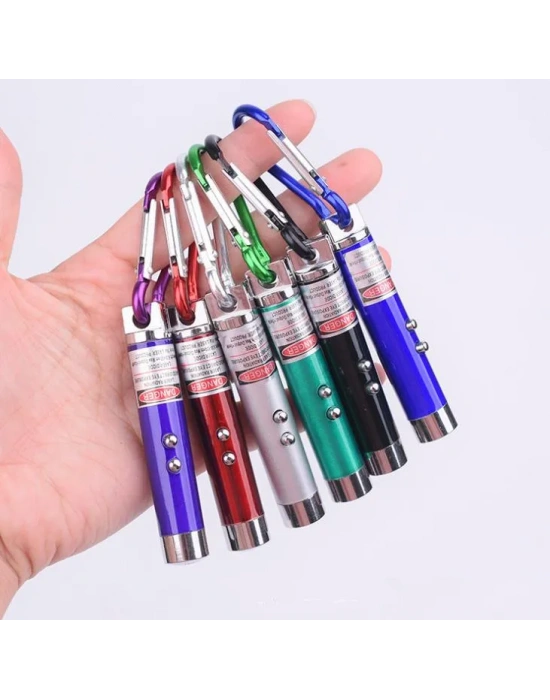3 İn 1 Kedi Köpek Oyuncağı Lazer Pointer Işık