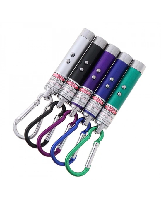 3 İn 1 Kedi Köpek Oyuncağı Lazer Pointer Işık