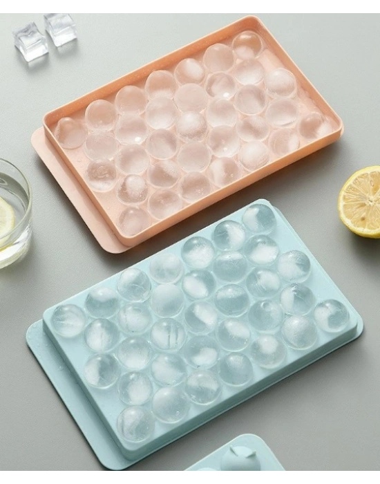 33 Hazneli Küre Buz Kalıbı Pembe
