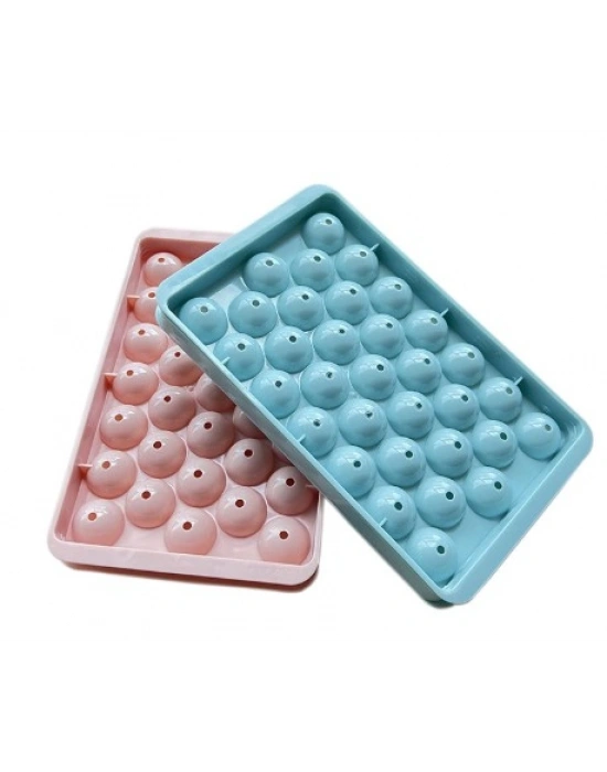 33 Hazneli Küre Buz Kalıbı Pembe