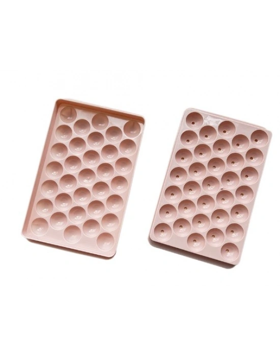 33 Hazneli Küre Buz Kalıbı Pembe