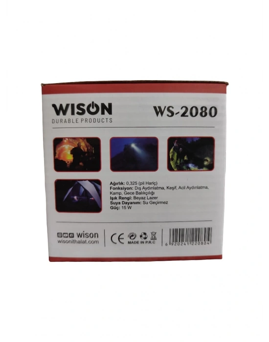 Wison Ws-2080 Profesyonel Kafa Lambası 3000 Lümen 40 Watt