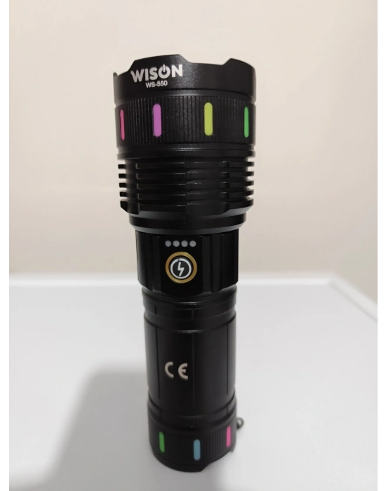 Wıson Wison Ws-550 30w 3000 Lümen Zoomlu Profosyonel El Feneri
