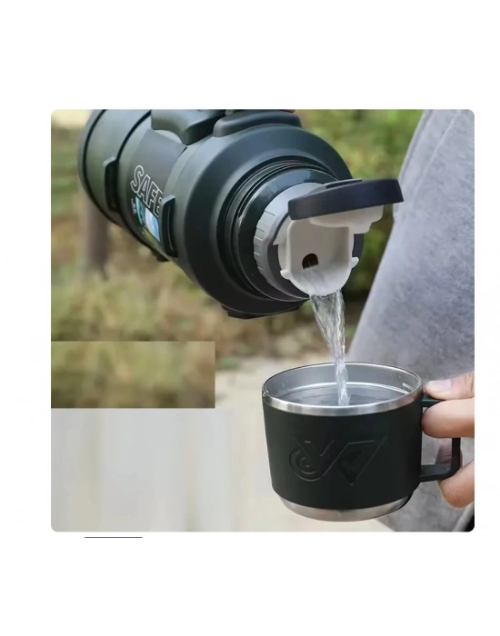 Safe Paslanmaz Çelik 3.2 Litre Termos 48 Saat Sıcak Soğuk Tutma