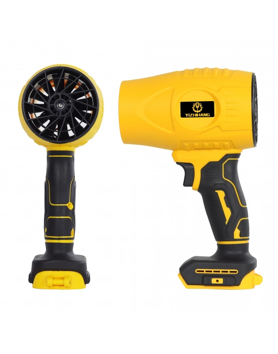 Gold Orion 21V Kablosuz Hava Üfleyici | 32.000RPM Turbo Fan, 12.000mAh Batarya, Bahçe & Araç Kurutma / Sarı