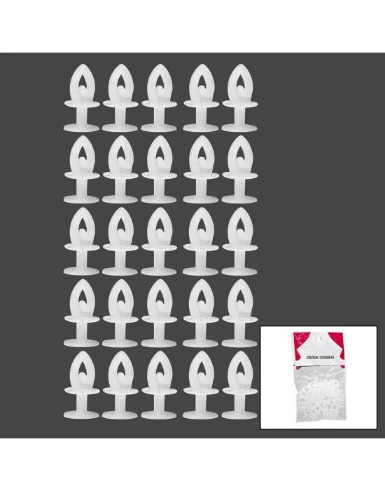 Egonex İst.grup ( Geçmeli ) Perde Düğmesi ( 20pcs ± 2ad )*25x40