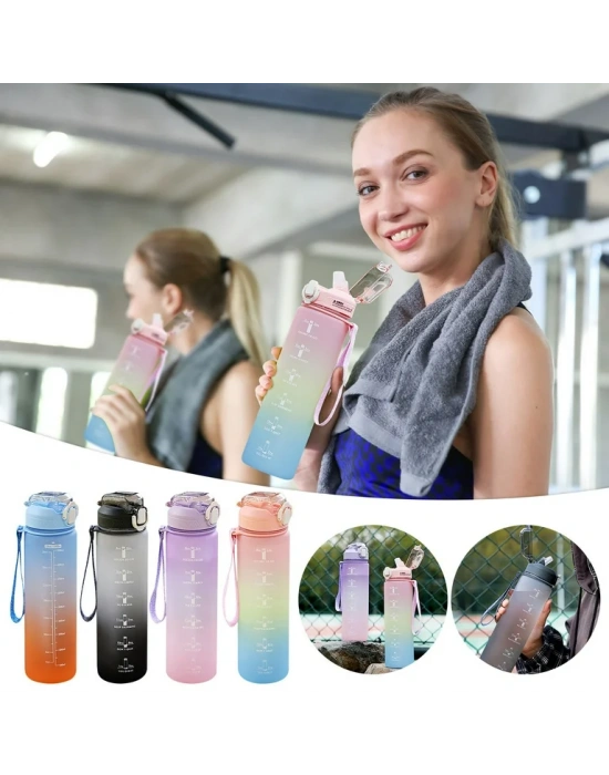 780 Ml Tritan Motivasyonlu Su Matarası