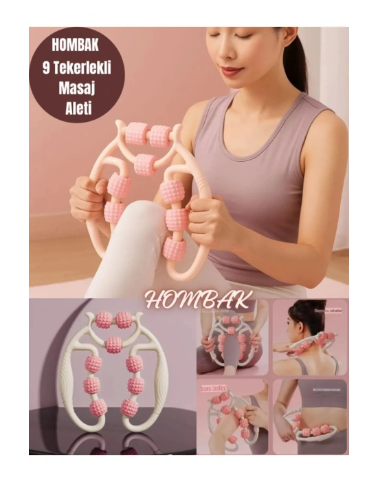 9 Tekerlekli Yoga Fitness Silindiri (roller) Egonex