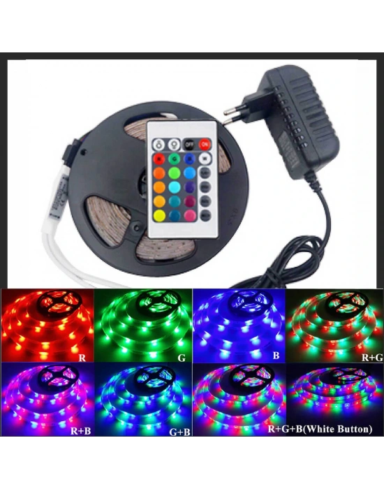 Atek Led Işık 5 Metre Şerit Led Rgb Işıklı