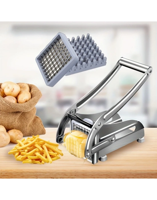 Çelik El Tipi Patates Sebze Dilimleyici Küp Rende Doğrayıcı
