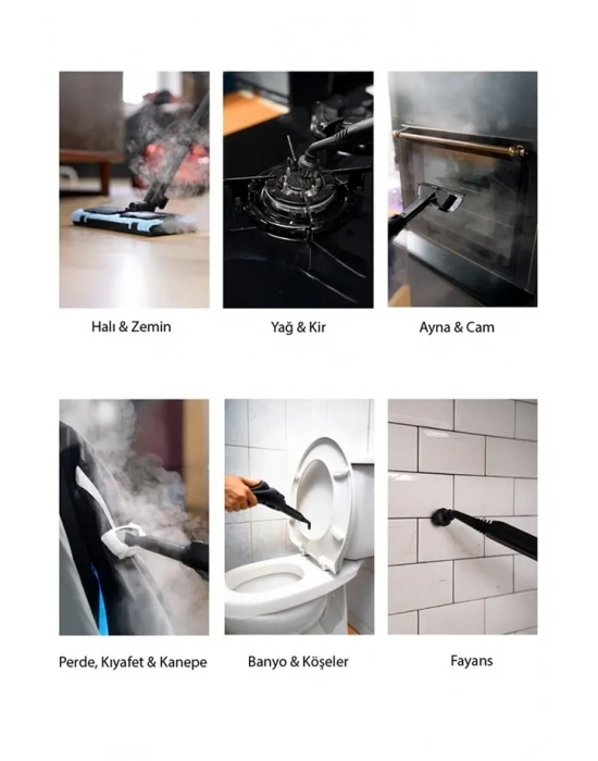 Classen Smart Çok Fonksiyonlu Güçlü Buharlı Temizleyici Makinesi