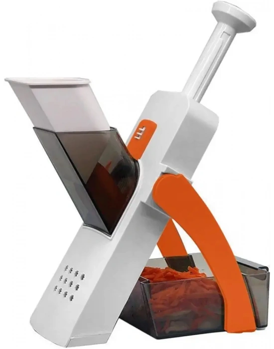 Çok Amaçlı Basmalı Sebze Dilimleyici Doğrayıcı Mandolin Brava Spring Slicer Kitchenmate