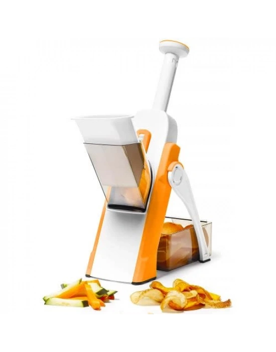 Çok Amaçlı Basmalı Sebze Dilimleyici Doğrayıcı Mandolin Brava Spring Slicer Kitchenmate