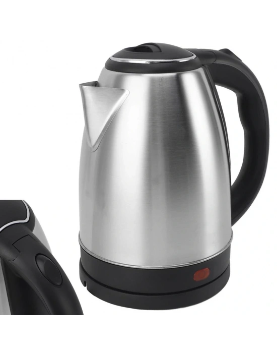 Crown Crw-7102 1500w 1.8 Litre Lüks Çelik Su Isıtıcı Kettle İnox
