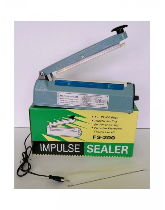 Egonex 20cm Metal Gövde Poşet Ağzı Yapıştırma Kapatma Makinası Fs-200