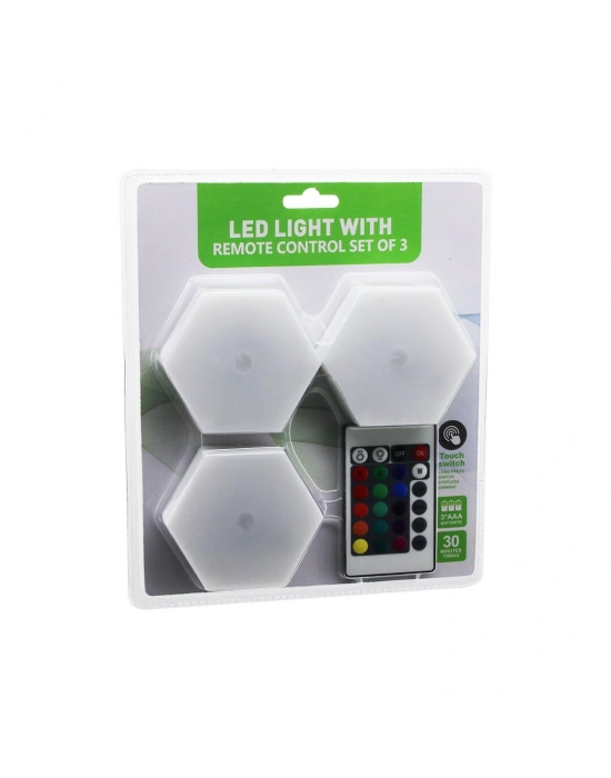 Egonex Alaska Sdr-wt-365 Led Lıght Wıth ( 3pcs & 6gen & Rgb ) ( Kumandalı & Pilli & Dokunmatik ) Lamba Seti ( 6led )*80