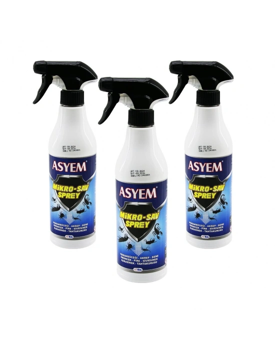 Egonex Asyem Mikro-sav ( Sıvı ) İlaç Sprey ( 450ml ) ( H.böcek & Akrep & Kene & Örümcek & Pire & S.sinek & T.kurusu )*6x4
