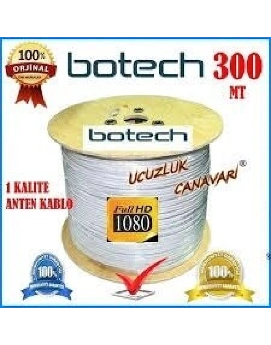 Egonex Botech ( 300mt ) Koaksiyel Uydu Anten Kablo Rg 6/u4l*1