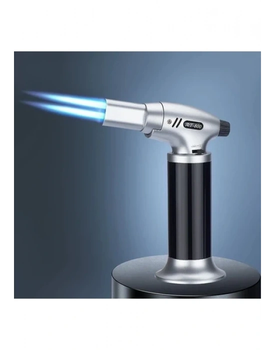 Egonex Çift Torch Doldurulabilir Jet Alev Pürmüz Çakmak AT-800