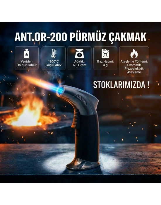Egonex Doldurulabilir Profesyonel Kamp Pürmüz Çakmak OR-200