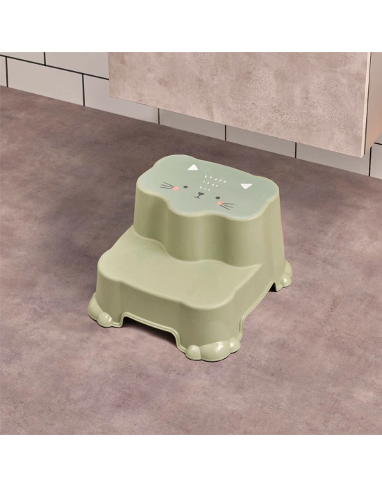 Egonex Dünya-06104-603 ( Pembe ) Katlı Çocuk Basamak Desenli*12