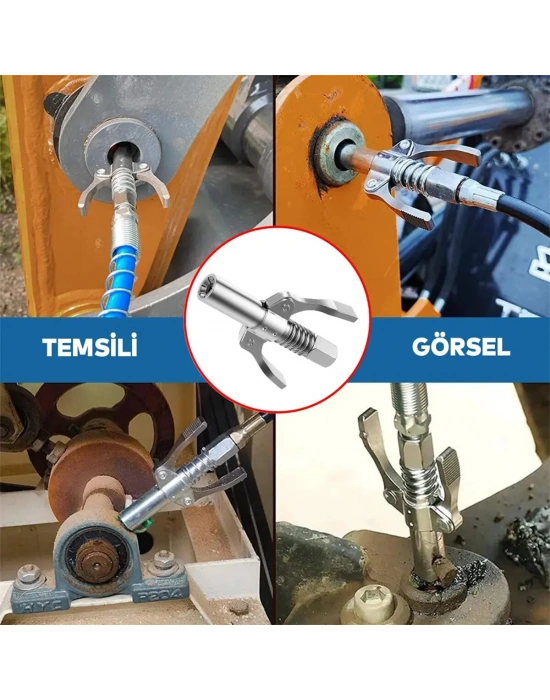 Egonex Emka Max 5521-100 ( 10pcs ) Mandallı Gress Pompa Ucu Seti*10x10