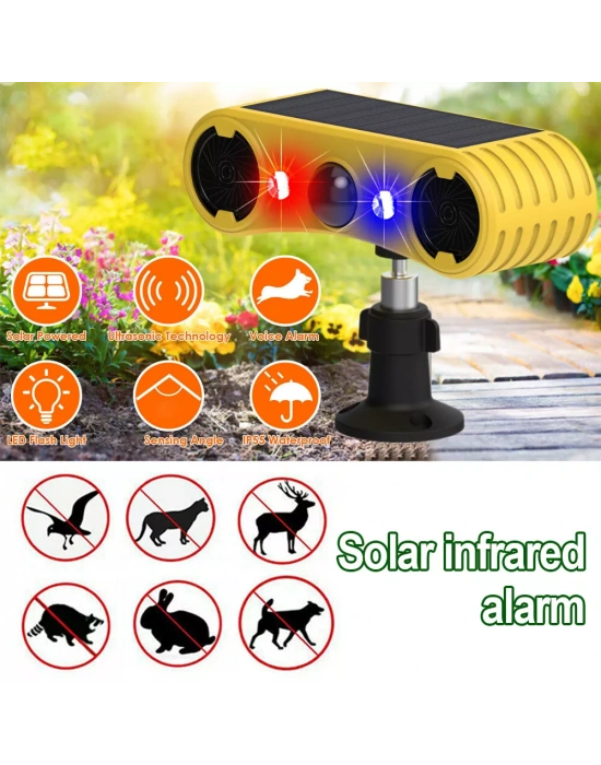 Egonex Güneş Enerjili Ultrasonik Hayvan Kovucu Eg-26950