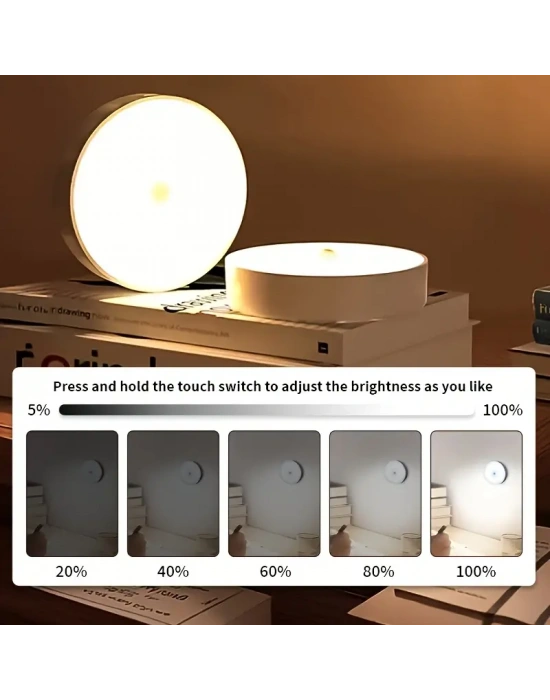 Egonex Hareket Sensörlü Usb Şarjlı Led Işık Lamba