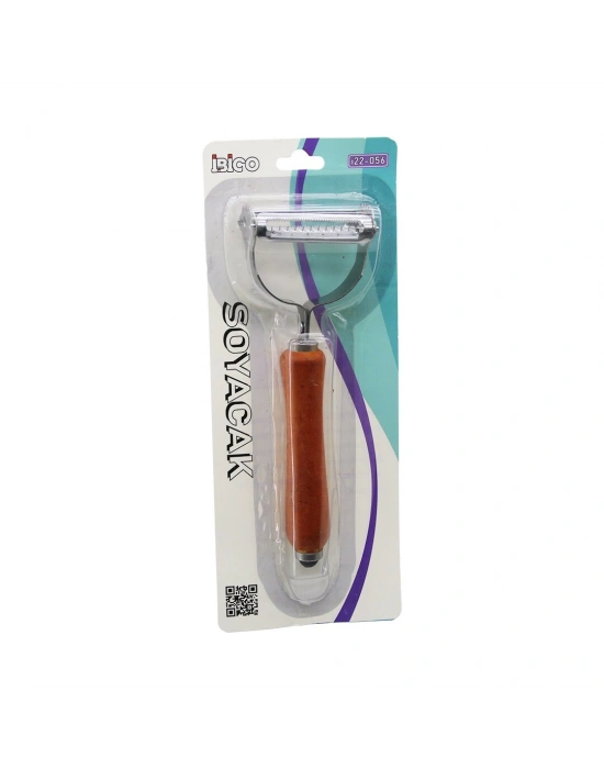 Egonex İbico İ22-056 ( Ahşap Saplı ) ( Çift Başlı ) ( Metal ) Soyacak*480